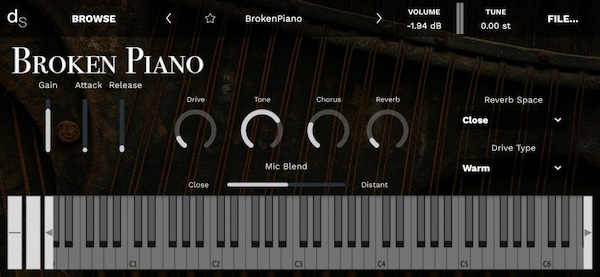 ZQ SFX「Broken Piano」ノイズ、ゆらぎ、空気感──ローファイでエモーショナルな音世界!古びた教会で録音された壊れたアップライトピアノ音源|DTMプラグインセール