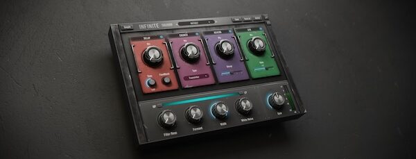 Toolroom「INFINITE」細かなパラメーター調整から解放される革新的ワークフロー！リバーブ、ディレイ、サチュレーション、ホワイトノイズ、フィルタリング、ステレオ幅を瞬時に最適バランスで提供する究極のワンノブ・マルチエフェクト｜DTMプラグインセール