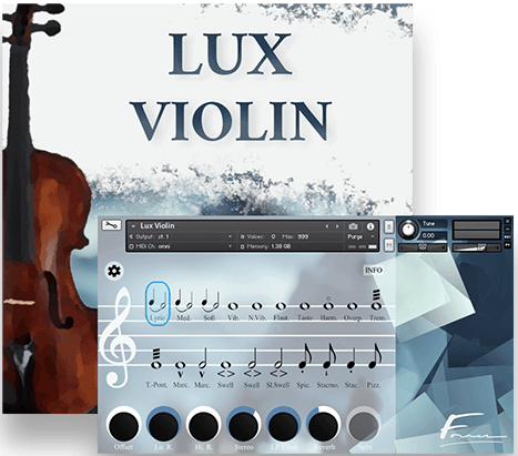 David Forner「Lux Violin」打ち込みでも人間が弾いているように聴こえる！リアルな演奏感、驚異のレガート表現、多彩なアーティキュレーションを備えたソロバイオリン音源｜DTMプラグインセール