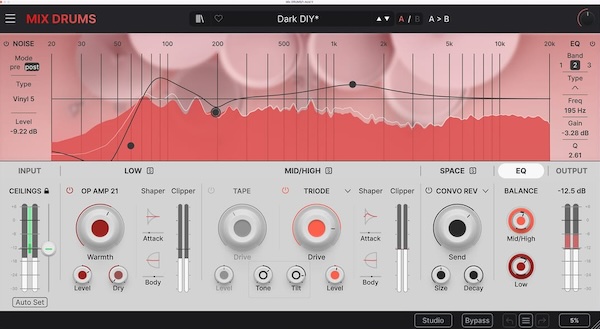 Arturia「Mix DRUMS」複雑さを排除してインパクトあるドラムサウンドを瞬時に実現する革新的ドラムプロセッサー！スケッチからリリース準備完了レベルまで、トラック制作から最終ミックスまでドラムに即座にプレゼンスとプロフェッショナルな重量感を付与する直感的で柔軟なプラグイン｜DTMプラグインセール