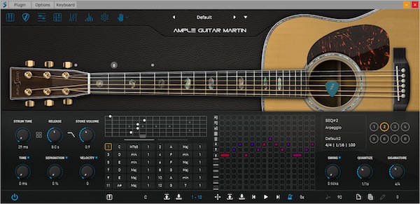 Ample Sound「Ample Guitar M」Martin D-41の豊潤なトーンを完全再現！フィンガー・ピック・ストラム3つのライブラリでアコースティックギターの表現力を極限まで追求したバーチャルアコギ音源｜DTMプラグインセール