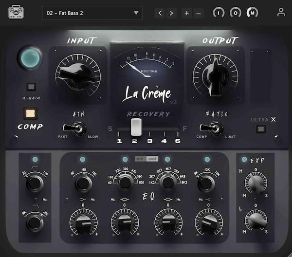 Tone Empire「LA Crème V2」ミックスバスからドラム、ヴォーカルまでスムーズでバタリーなサウンドを常に提供！イドブーストとカットに対応する4バンドEQセレクションと、低域をセンターに保ちながら高域を拡張する2バンド・ステレオ・ワイドナーが創造する極上の真空管コンプレッサーEQ｜DTMプラグインセール