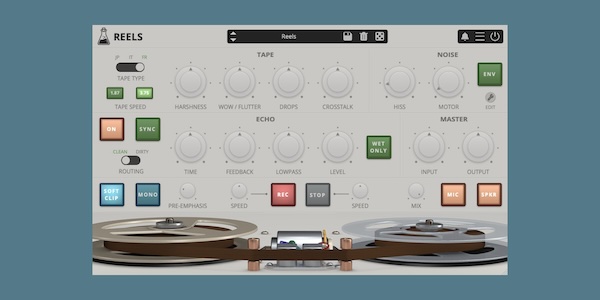 AudioThing「Reels」アナログテープレコーダーの魅力を完全再現！古き良き日本製ポータブルレコーダーをモデリングした究極のLo-Fiテープエミュレーションプラグイン｜DTMプラグインセール