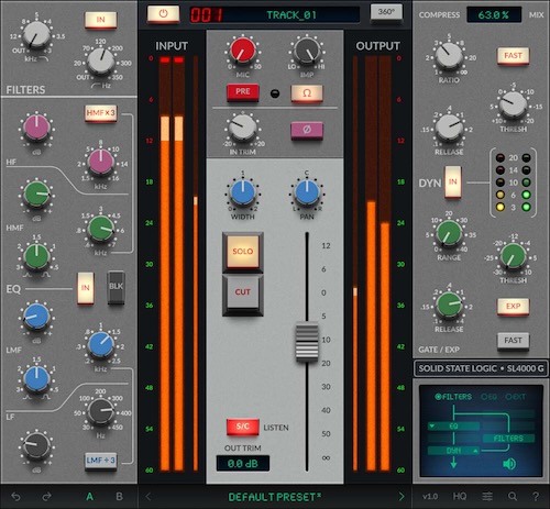 Solid State Logic「SSL 4K G」ボーカル・ドラム・バス処理に使えるアナログ回路再現プラグイン！名機SSL 4000 Gの音質・質感・機能を丸ごと詰め込んだ本格チャンネルストリップ｜DTMプラグインセール