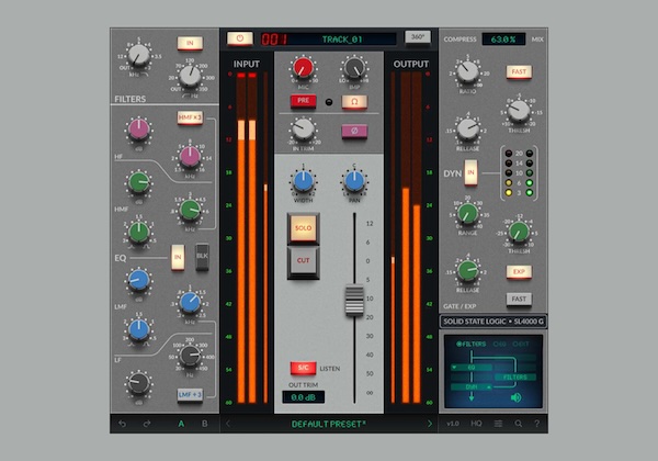 Solid State Logic「SSL 4K G」ボーカル・ドラム・バス処理に使えるアナログ回路再現プラグイン！名機SSL 4000 Gの音質・質感・機能を丸ごと詰め込んだ本格チャンネルストリップ｜DTMプラグインセール