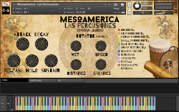 Chiqui Audio「Mesoamerica Bundle」マヤ・メシカ・オルメカの楽器や声をリアルに再現！民族音楽から映画・ゲーム・ヒーリング音楽で活躍する、唯一無二の民族系KONTAKTライブラリ｜DTMプラグインセール