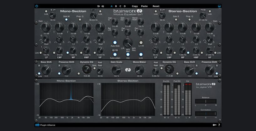 Brainworx「bx_digital V3」商用として世界初のMid/Side イコライザープラグインが進化を重ね、ミキシング&マスタリングの新次元を切り開く究極の11バンドEQ｜DTMプラグインセール