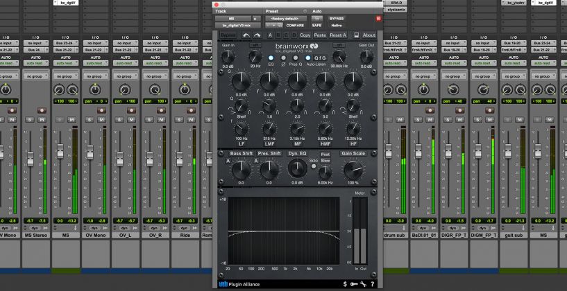 Brainworx「bx_digital V3」商用として世界初のMid/Side イコライザープラグインが進化を重ね、ミキシング&マスタリングの新次元を切り開く究極の11バンドEQ｜DTMプラグインセール