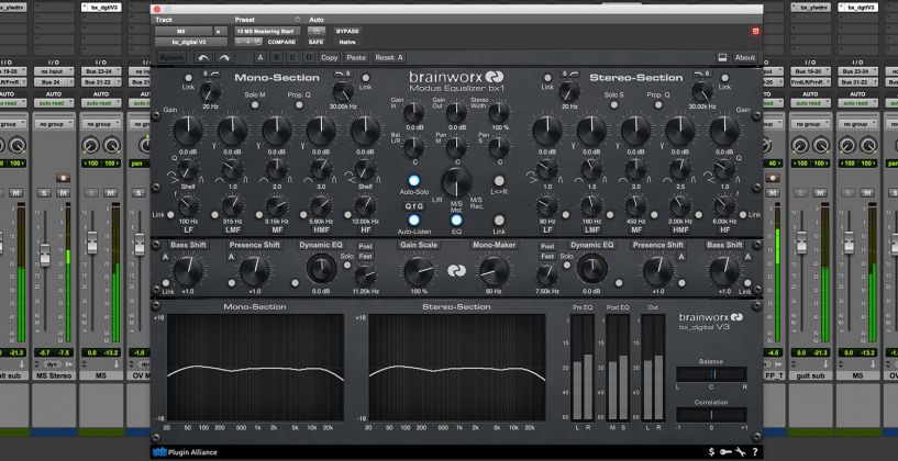 Brainworx「bx_digital V3」商用として世界初のMid/Side イコライザープラグインが進化を重ね、ミキシング&マスタリングの新次元を切り開く究極の11バンドEQ｜DTMプラグインセール