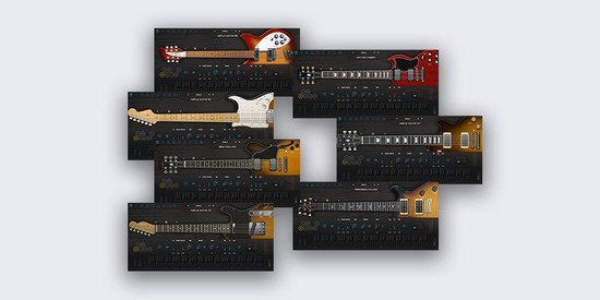 Ample Sound「7in1 Electric Bundle」7本の伝説的エレキギターを1つのバンドルに凝縮！ギター不要で最高峰のギターサウンドが完成する、ロックもジャズもファンクも完全網羅の最強ギター音源パック｜DTMプラグインセール