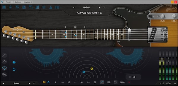 Ample Sound「Ample Guitar TC」本物と見分けがつかない自然な演奏感を実現！Fender Telecasterの明るく鋭いトワンギーな魅力とロックソリッドなキャラクターを余すことなく再現、カントリー、ロック、ファンク、インディーまで対応の究極バーチャルテレキャスター｜DTMプラグインセール