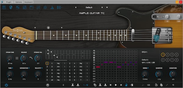 Ample Sound「Ample Guitar TC」本物と見分けがつかない自然な演奏感を実現！Fender Telecasterの明るく鋭いトワンギーな魅力とロックソリッドなキャラクターを余すことなく再現、カントリー、ロック、ファンク、インディーまで対応の究極バーチャルテレキャスター｜DTMプラグインセール