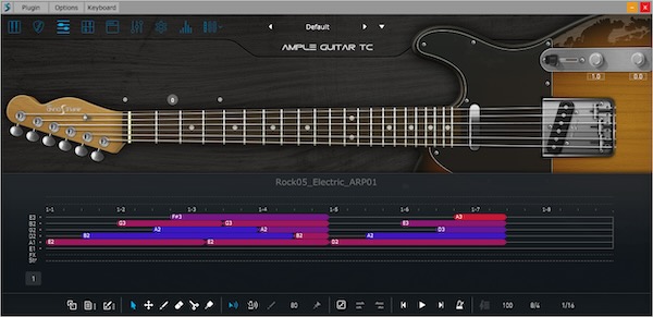 Ample Sound「Ample Guitar TC」本物と見分けがつかない自然な演奏感を実現！Fender Telecasterの明るく鋭いトワンギーな魅力とロックソリッドなキャラクターを余すことなく再現、カントリー、ロック、ファンク、インディーまで対応の究極バーチャルテレキャスター｜DTMプラグインセール