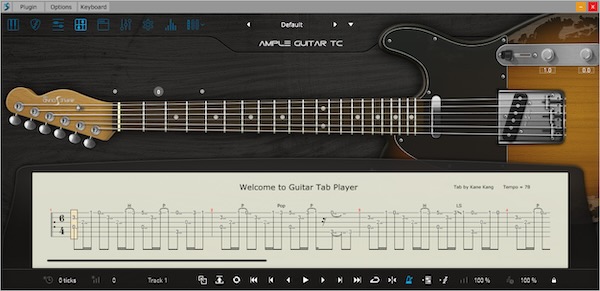 Ample Sound「Ample Guitar TC」本物と見分けがつかない自然な演奏感を実現！Fender Telecasterの明るく鋭いトワンギーな魅力とロックソリッドなキャラクターを余すことなく再現、カントリー、ロック、ファンク、インディーまで対応の究極バーチャルテレキャスター｜DTMプラグインセール