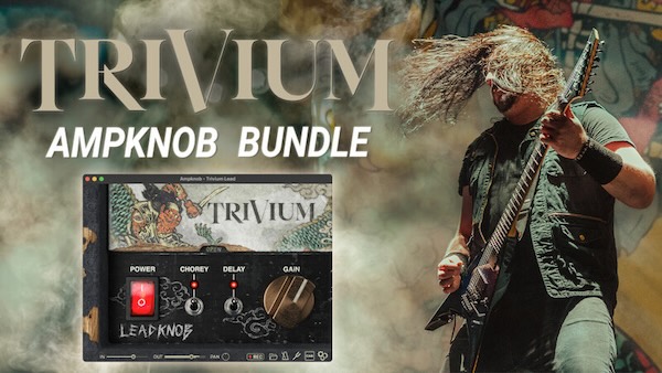 Bogren Digital「Trivium AmpKnob Bundle」ギター録音、ソロ制作、ベースライン構築すべてに対応！Trivium公式監修の本格アンプシミュ3種で“自宅メタル制作環境”をプロレベルにアップグレード｜DTMプラグインセール