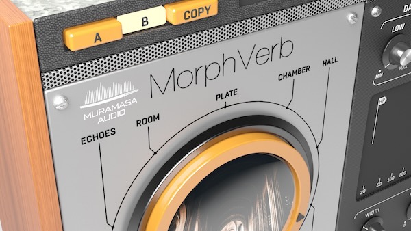 United Plugins「MorphVerb」全リバーブタイプを1つのプラグインに集約!Spring、Ambience、Room、Hall、Cathedralまで、隣接する2つのリバーブタイプ間を滑らかにブレンド可能な革新的モーフィング・リバーブ|DTMプラグインセール