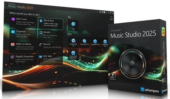 Ashampoo「Music Studio 2025」音楽管理に必要なあらゆる機能を1本に集約!CDリッピングやファイル名整理、オーディオ編集からカバー作成まで対応する多機能音楽ソフト|DTMプラグインセール
