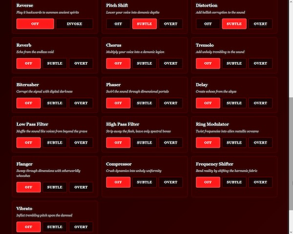 Reactorcore「Audio Satanifier 666」逆再生・歪み・残響…音声を悪魔的に変換する驚きの無料ツール|DTMプラグインセール