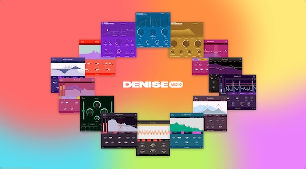 Denise Audio「Denise Audio Total Bundle」歪み、ノイズ、リバーブ、ゲート、ベース補強…音楽制作の“足りない”を全部埋める！音楽制作に必要な“あと一歩”を支える、全14種の個性派プラグインバンドル｜DTMプラグインセール