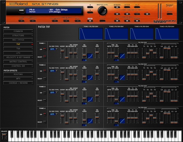 Roland「SRX STRINGS」著名ヨーロッパ・オーケストラを現地サンプリング！世界最高峰の表現力を誇るステレオ・サンプリング・ストリングスをワンタッチアクセス、複数アーティキュレーション&広範ベロシティ対応のステレオ・サンプリング・ストリングス｜DTMプラグインセール