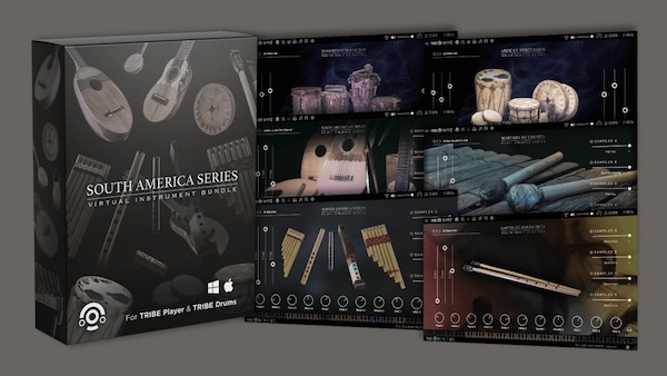 Tribe Instruments「South America Series」チャランゴ、ガイタ、マリンバなど南米全土の伝統楽器33種を完全網羅!リアルな音色とリズムで文化を体感できる民族楽器音源|DTMプラグインセール