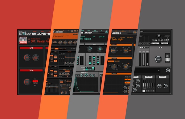 Roland「ZENOLOGY PRO Collection」音楽業界を変えたRolandサウンドの集大成！テクノ、ハウス、ラップ、トラップ、ヒップホップ形成に貢献し、ZEN-Core Synthesis Systemで最高潮に達した長い歴史を、5つの象徴的Model Expansion（JUNO-106/JUPITER-8/SH-101/JD-800/JX-8P）とフラッグシップZENOLOGY Proで完全体験できるお得なバンドル｜DTMプラグインセール