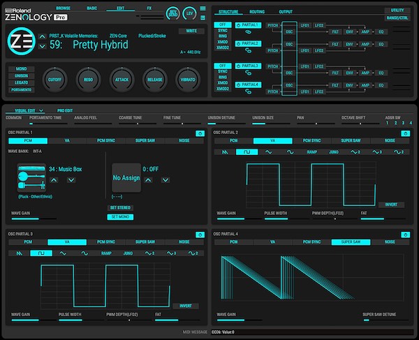 Roland「ZENOLOGY Pro」音楽シーンを変革したRolandサウンドの集大成！TECHNO、HOUSE、RAP、TRAP、HIP-HOP誕生に貢献し、POPS、ROCK、映画音楽まで深く影響を与えた長い歴史がZEN-Core Synthesis Systemで最高潮に達する、世界のプロが愛用する究極プラグイン・シンセサイザー｜DTMプラグインセール