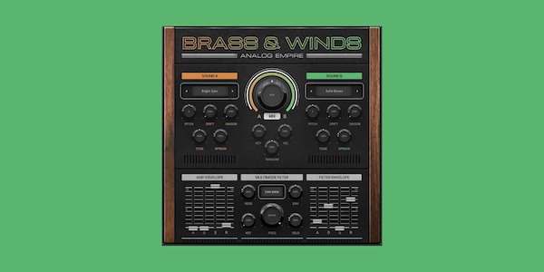 MeldaProduction「Analog Empire: Brass and Winds」アナログの温もりと現代的な表現力が融合!デュアルレイヤーエンジン搭載し、直感的操作で理想のサウンドを瞬時に構築するプロ仕様のシンセブラス&ウィンド音源|DTMプラグインセール