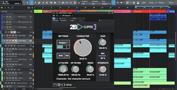 2B Played Music「2B CLIPPED 3」音が前に出ない、ミックスが埋もれる…そんな悩みを解決する“攻撃的だけど壊れない”アナログ風クリッパー!DTMプラグインセール