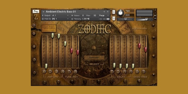 Big Fish Audio「Zodiac」ガラス、鉄、空間、擦過音、弓音など、日常では“ノイズ”とされる音を芸術に昇華させた、サウンドデザインに特化した革新的バーチャルインストゥルメント｜DTMプラグインセール