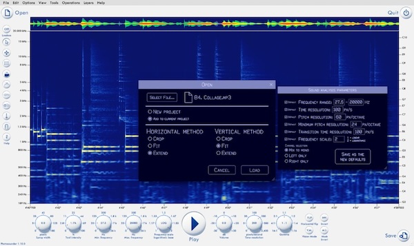 Photosounder「Photosounder」音を“画像”として編集し、新たな音を創り出す！ノイズ除去も作曲も画像操作で実現する、スペクトログラムを自在に描き、消し、重ねることで音を操る次世代ツール｜DTMプラグインセール