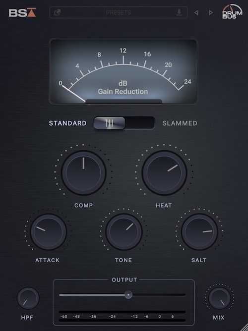 Black Salt Audio「Drum Bus」レシオやミリ秒を気にせず数秒でドラムに生命力を注入!プロレベル・テクニックを数十年分凝縮した、シンプル操作で到達するトップ・ミキサー級のドラムミックス|DTMプラグインセール