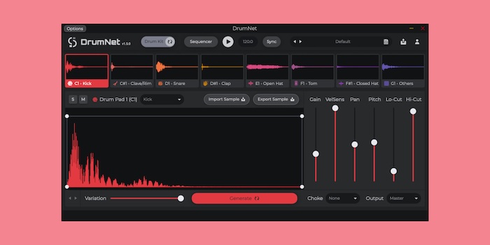 Session Loops「DrumNet」複雑なビートからシンプルなリズムまで直感的に作成!最先端AI搭載し、専門知識不要でジャンルを問わず自在に創作する、あなただけのドラムサンプル無限生成システム|DTMプラグインセール