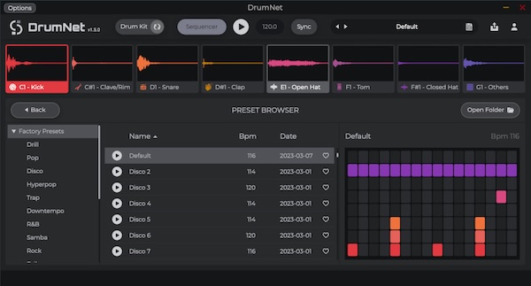 Session Loops「DrumNet」複雑なビートからシンプルなリズムまで直感的に作成!最先端AI搭載し、専門知識不要でジャンルを問わず自在に創作する、あなただけのドラムサンプル無限生成システム|DTMプラグインセール