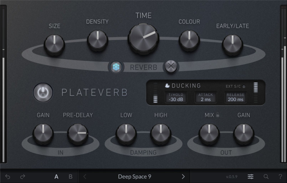 Solid State Logic「SSL PlateVerb」クラシック・プレートリバーブの完璧エミュレーション！FXペダル・スタイル・インターフェースで直感操作ができる、自然なアンビエンスから洞窟的エフェクトまでのストリームライン・リバーブ｜DTMプラグインセール