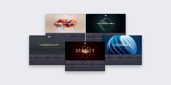 Audiomodern「Soundbox Instruments Bundle」抽象的なキーボード、歪んだストリングス、神秘的なボイス、映像音楽特化型ギター、5つの個性的な音源（Cosmo、Kromium、Voxmotive、Morphia、Opacity）がセットに！