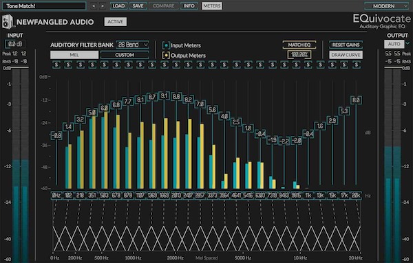 Newfangled Audio「EQuivocate」人間の耳をモデル化した革命的26バンドEQ！透明性を保つマッチEQ機能で完璧トーン・マッチングする、パワフルかつプレサイス・ヒューマン・イヤー・イコライザー｜DTMプラグインセール