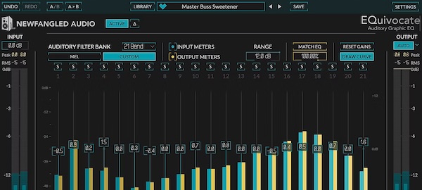 Newfangled Audio「EQuivocate」人間の耳をモデル化した革命的26バンドEQ！透明性を保つマッチEQ機能で完璧トーン・マッチングする、パワフルかつプレサイス・ヒューマン・イヤー・イコライザー｜DTMプラグインセール