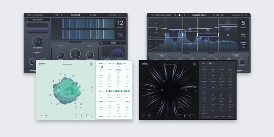 Minimal Audio x Excite Audio「Effects Bundle」サウンドデザインからミキシング、ステレオ処理、空間演出までこれ1つで完結！Motionシリーズと高性能コンプ＆コーラスを収録した全4種の革新的プラグインバンドル｜DTMプラグインセール