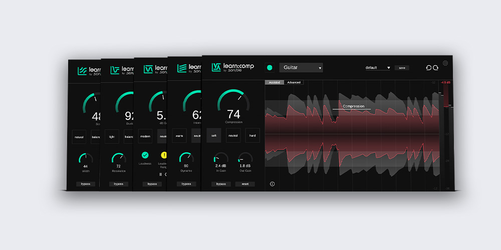 sonible「learn:bundle」AIと一緒にミックスを学ぶ時代へ！EQ・コンプ・リバーブの基礎から音作りの本質までが自然に身につく、初心者のための総合プラグイン｜DTMプラグインセール