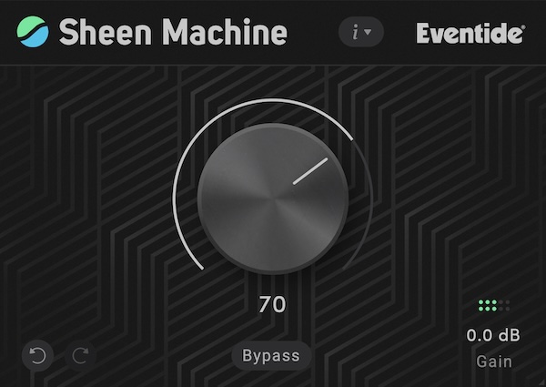 Eventide「Sheen Machine」従来のEQでは不可能だった『空気感』の演出を1つのノブで完結!トランジェント成分と音程成分を独立処理する画期的サウンドシェイピングプラグイン|DTMプラグインセール
