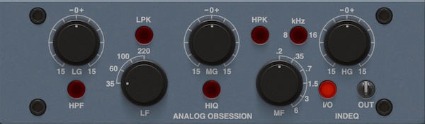Analog Obsession「INDEQ」アナログ特有の温かみと、現代的な操作性を兼ね備えたイコライザー！非線形処理ゼロでクリーンな音質を実現する、インダクター方式で繊細なEQ調整を可能にするプロ仕様プラグイン｜DTMプラグインセール