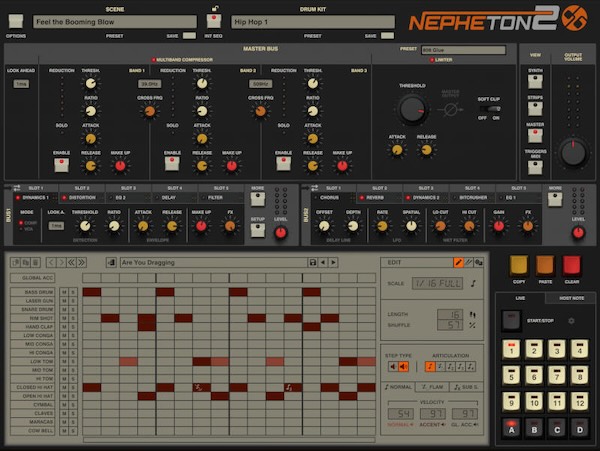 D16 Group「Nepheton 2」40年間音楽史を支配し続けた伝説の808サウンドが現代に蘇る！アイコニックなドラムマシンとヒップホップ・トラップ制作に欠かせない重低音ビート｜DTMプラグインセール