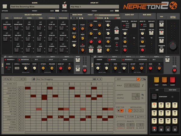 D16 Group「Nepheton 2」40年間音楽史を支配し続けた伝説の808サウンドが現代に蘇る！アイコニックなドラムマシンとヒップホップ・トラップ制作に欠かせない重低音ビート｜DTMプラグインセール