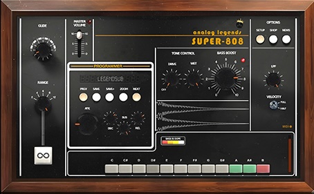 Analog Legends「Super 808」初心者でもプロ並みの重低音が手に入る“アナログの温かみとデジタルの速さ”を両立した、現代のアーバンプロデューサーのための究極の低音音源｜DTMプラグインセール