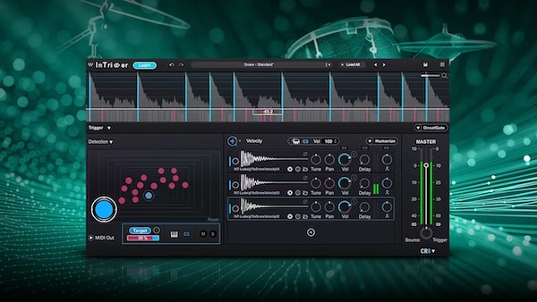 Waves「InTrigger」ワンクリック学習からリアルタイム・サンプル試聴まで統合されたドラム・シェイピング・ソリューション！複雑なダイナミクスと微細なニュアンスを学習する次世代ドラム差し替えプラグイン｜DTMプラグインセール