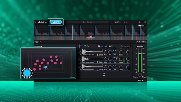 Waves「InTrigger」ワンクリック学習からリアルタイム・サンプル試聴まで統合されたドラム・シェイピング・ソリューション！複雑なダイナミクスと微細なニュアンスを学習する次世代ドラム差し替えプラグイン｜DTMプラグインセール