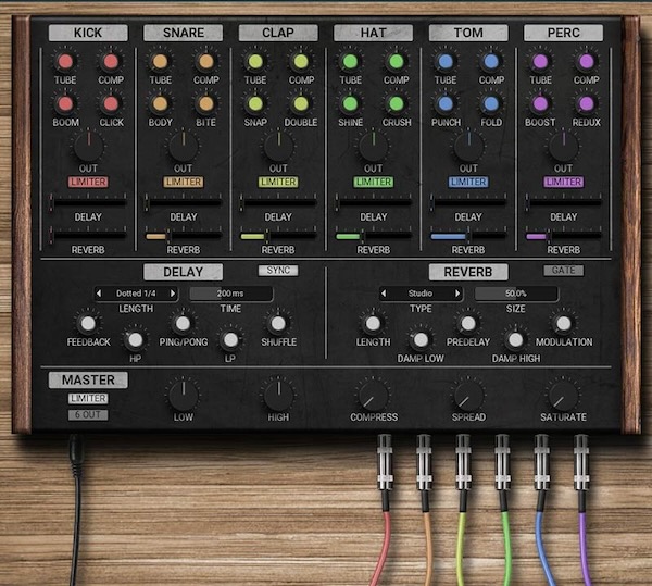 MeldaProduction「DreamMachines」100種キック・150種スネアを含む圧倒的サンプル・ボリュームで、チューブサチュレーション・コンプレッション・ディレイ/リバーブ搭載の本格アナログ・エミュレート・ドラムマシン｜DTMプラグインセール