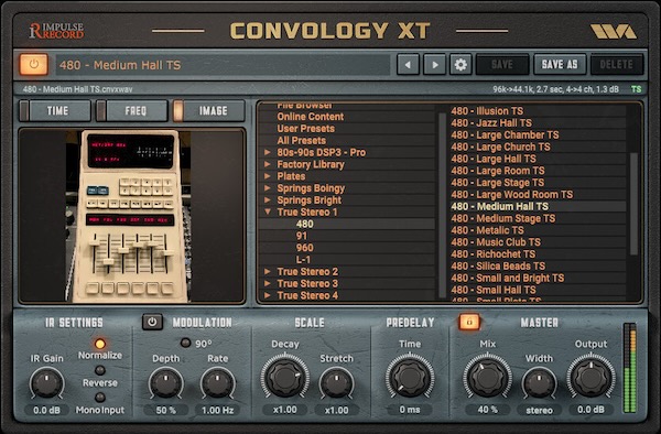 Wave Arts「Convology XT」無料とは思えないプロ仕様リバーブ！ヴィンテージ機材や実在空間の響きをリアルに再現し、74種類のIRと豊富な編集機能で理想の音作りを実現する空間表現プラグイン｜DTMプラグインセール