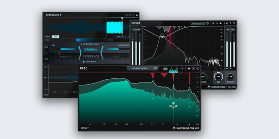 Mastering The Mix「FUSER, REFERENCE 2, & RESO 3-for-1 Deal」音の衝突を解消し、プロ基準のサウンドを目指し、耳障りな共鳴を自然に除去する、3製品が一度に手に入る究極のミックス改善バンドル｜DTMプラグインセール